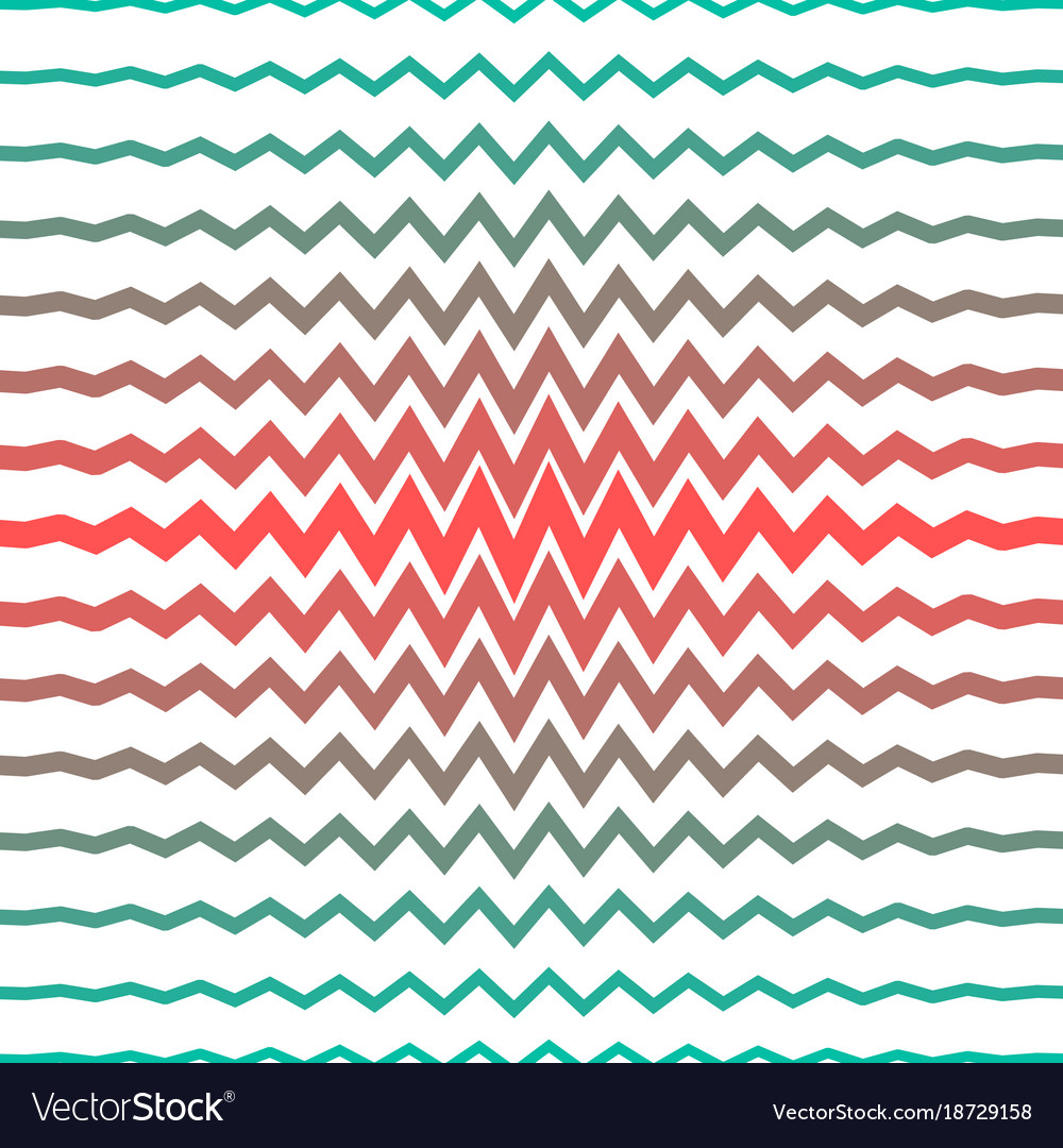 Rainbow colored sharp lines forming zigzag pattern