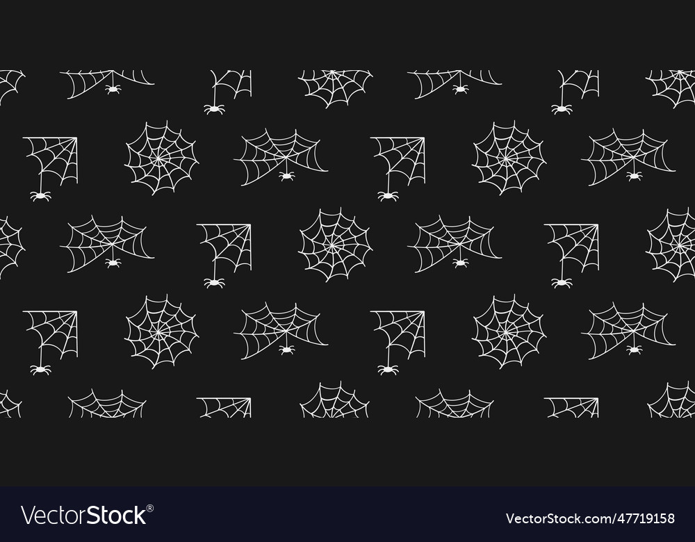 Spider web halloween trap cobweb seamless pattern