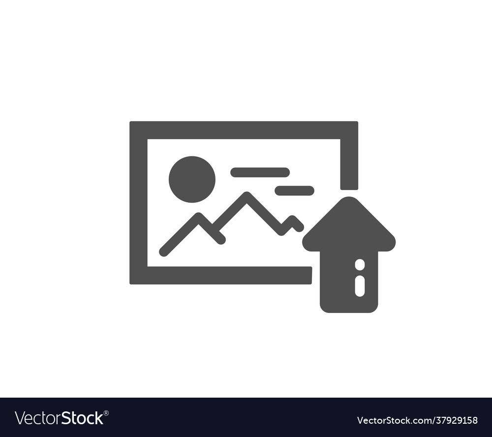 Upload photo simple icon image thumbnail sign