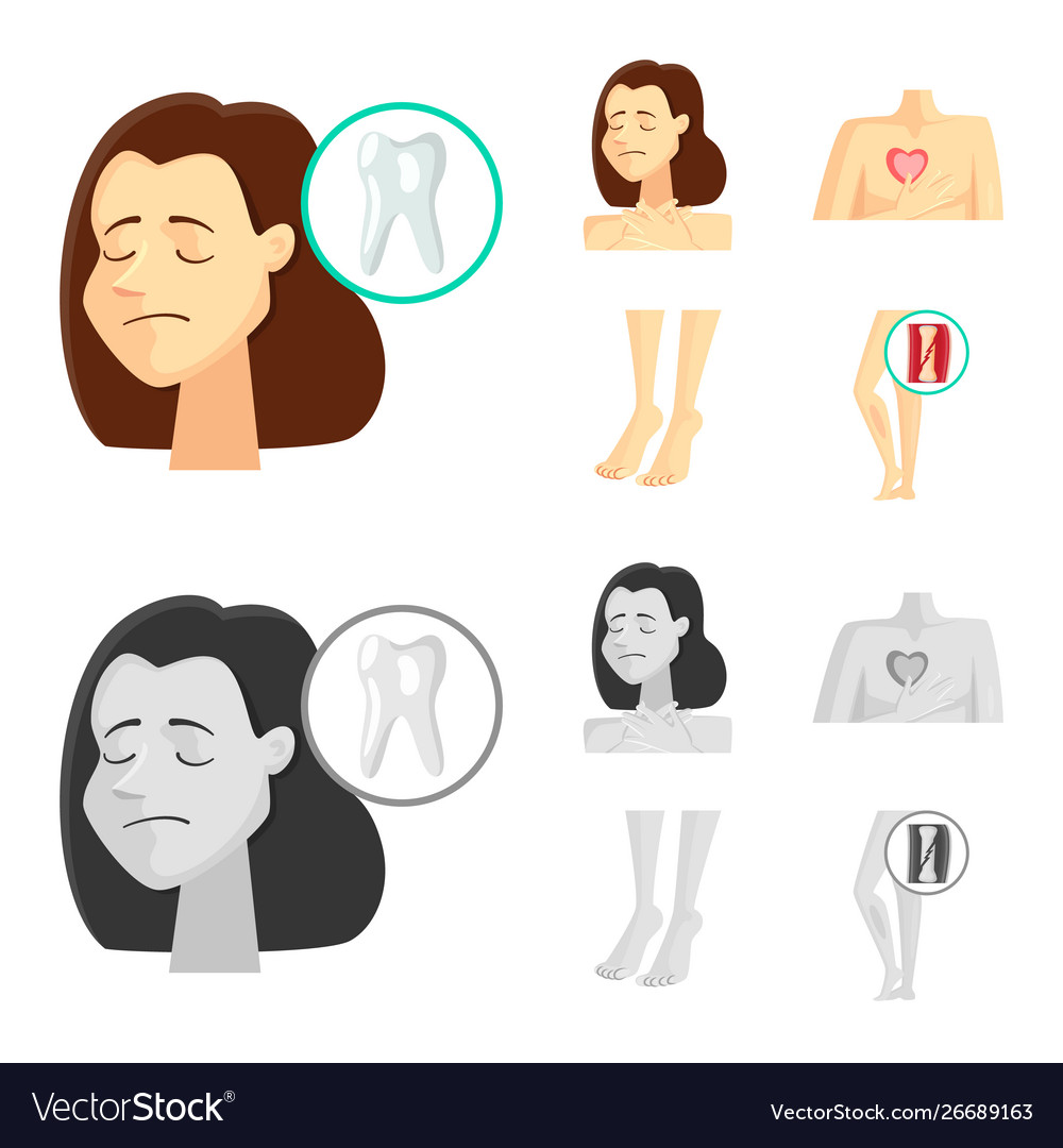 Design hospital and rendering icon set