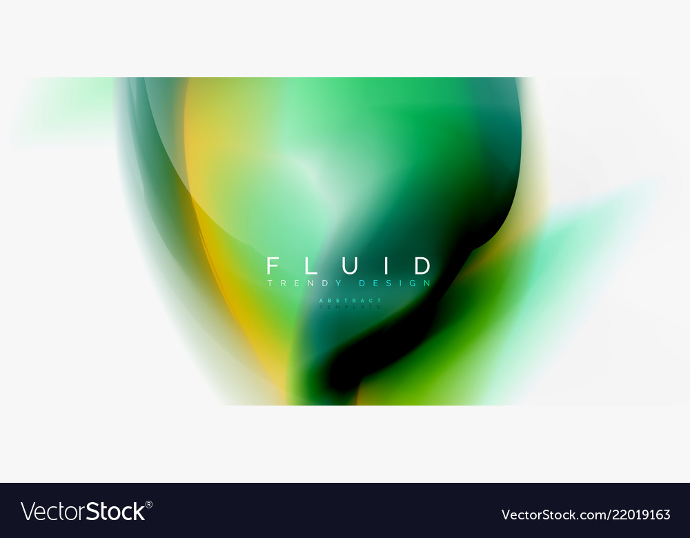 Fluid flowing wave abstract background vector image Fluid flowing wave abstract background