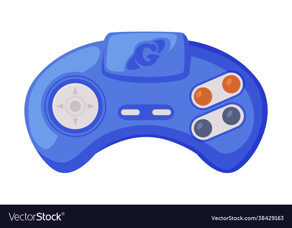 Game controller joystick modern console vector image Game controller joystick modern console