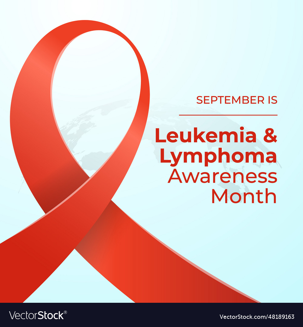 Graphic of leukemia and lymphoma awareness month Vector Image