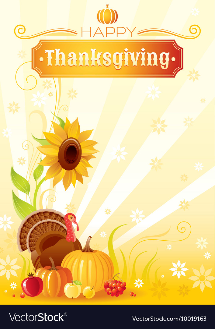 Happy thanksgiving autumn food background