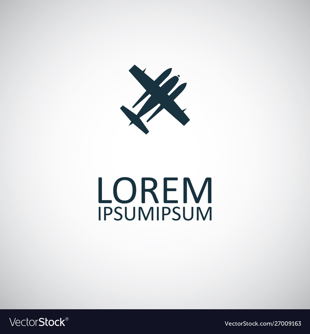 Hydroplane icon simple flat element concept design