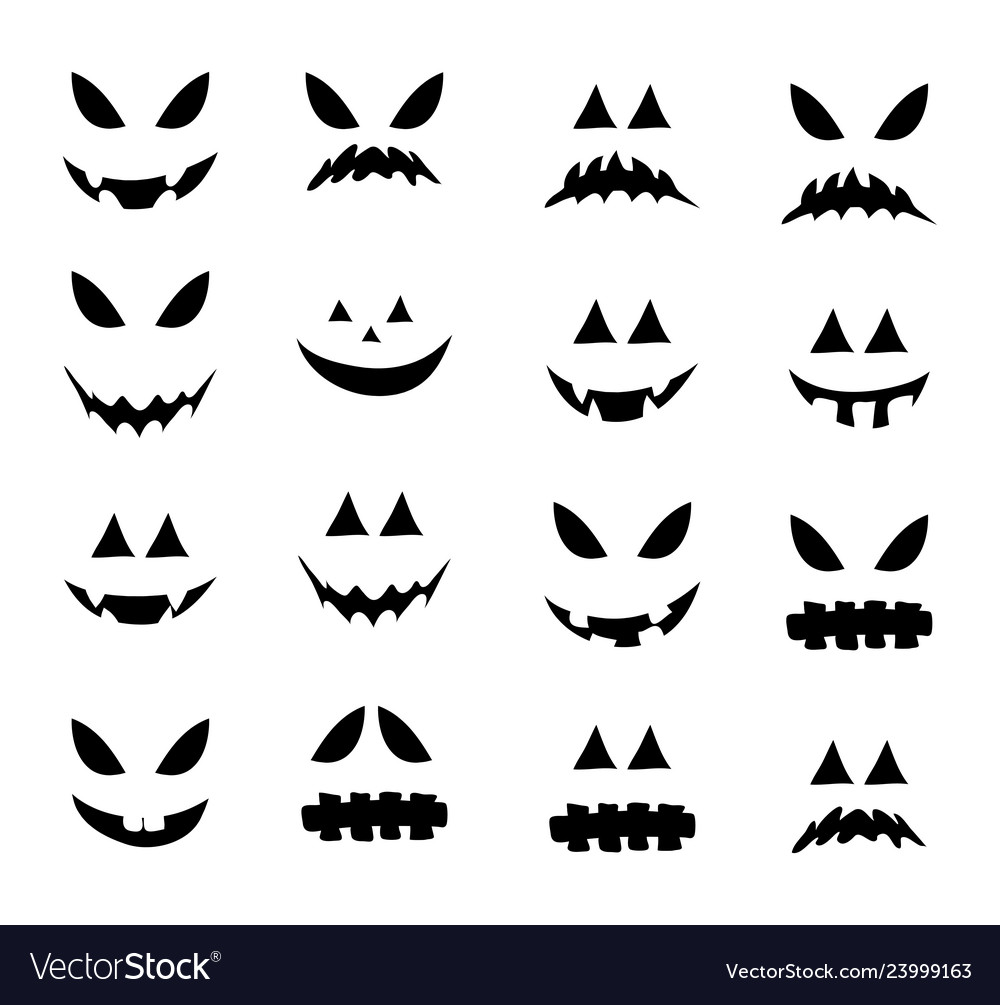 Jack o lantern smile silhouette symbol icon