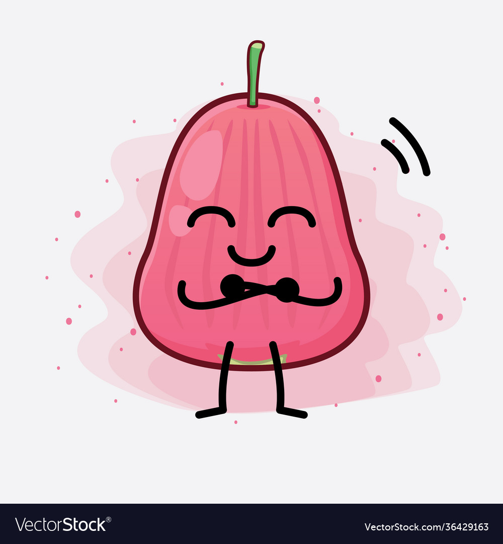 Java apple fruit cute character with simple face
