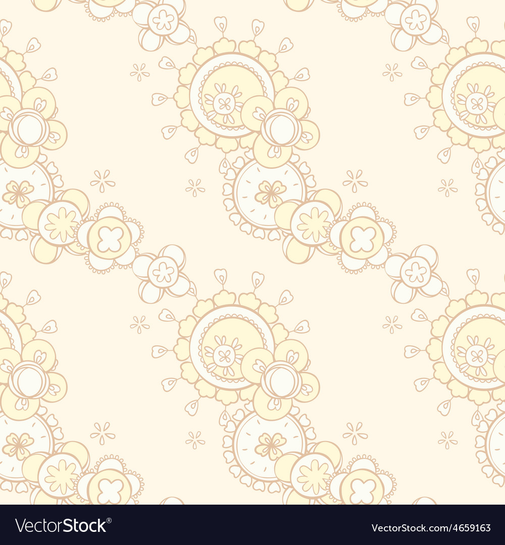 Seamless pattern with abstract floral design