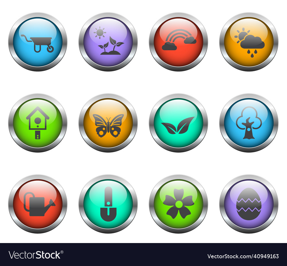 Spring icon set