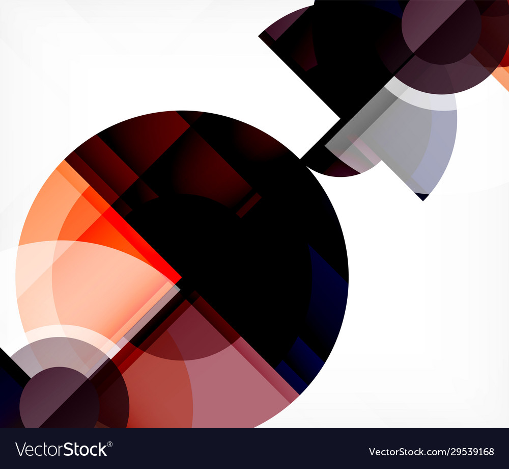 Abstract background circle and triangle design vector image Abstract background circle and triangle design
