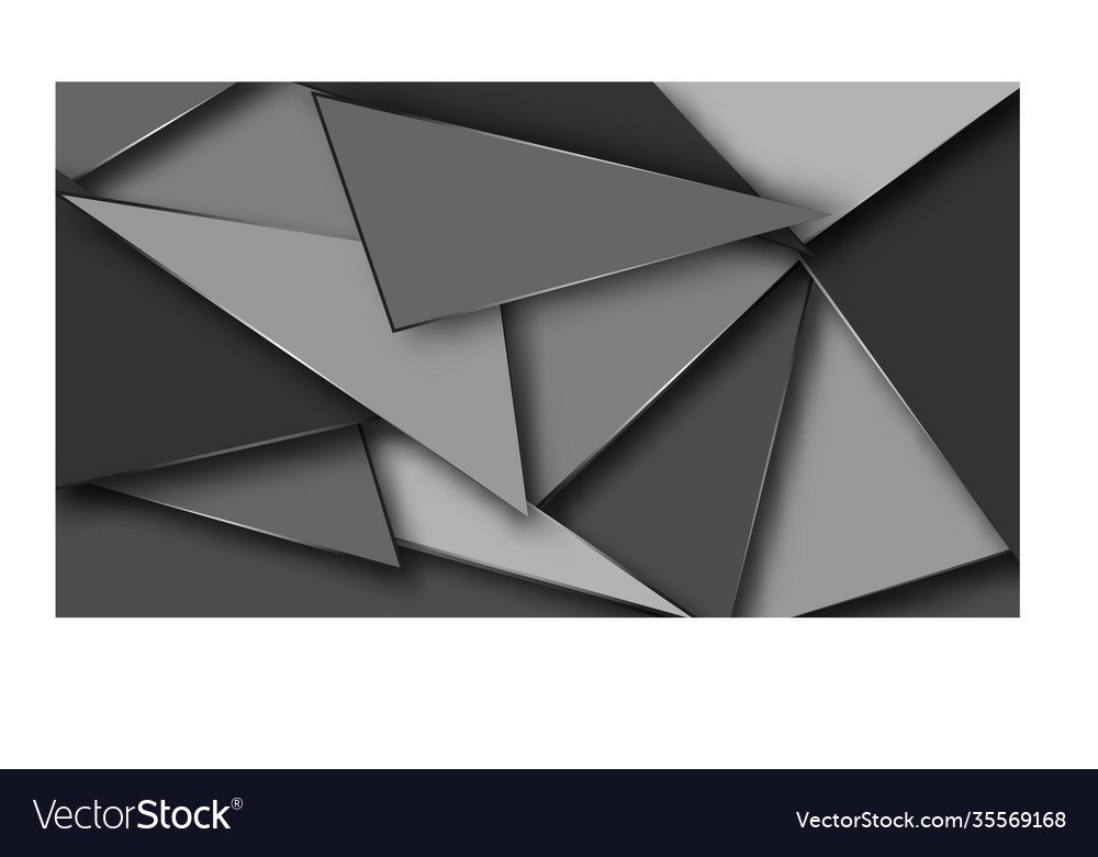 Abstract background overlapping gray triangular vector image Abstract background overlapping gray triangular
