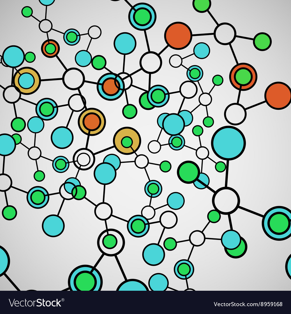Abstract science background polygonal