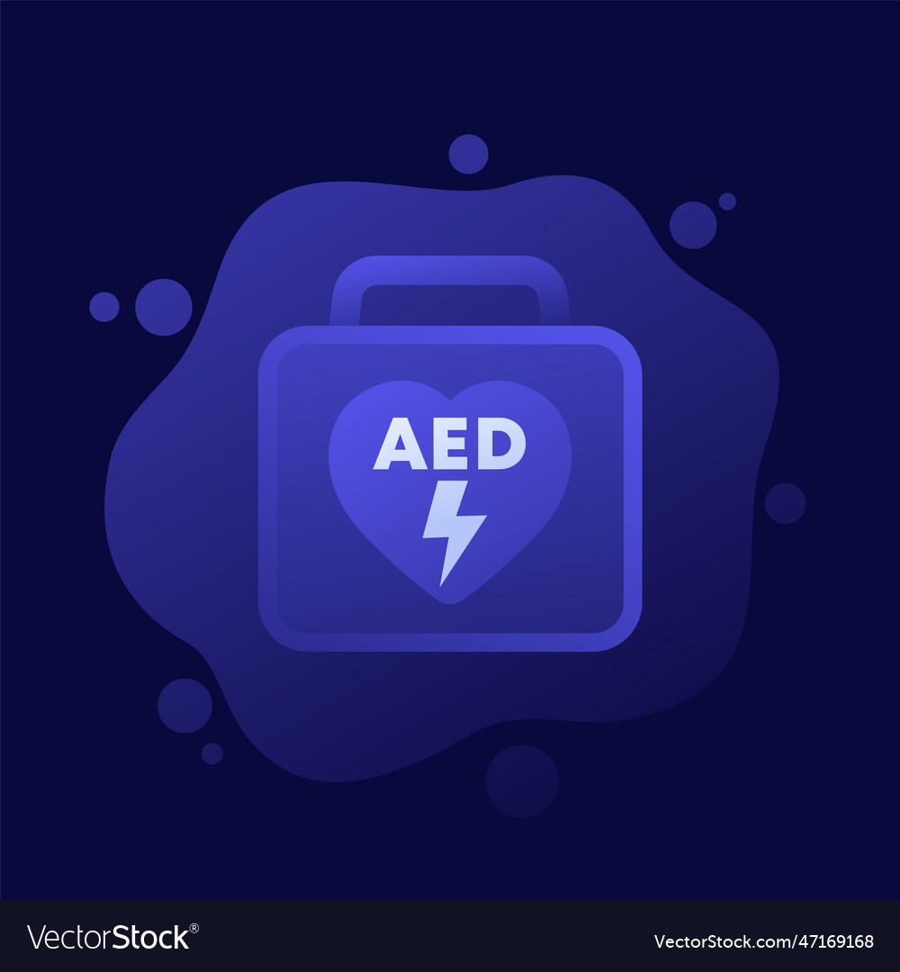 Aed icon automated external defibrillator