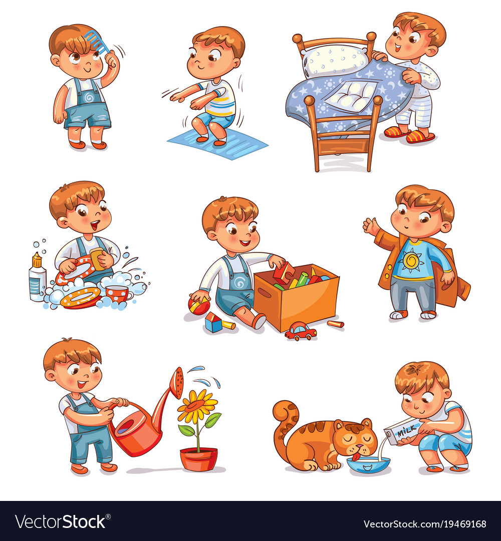 daily routine pics for kids