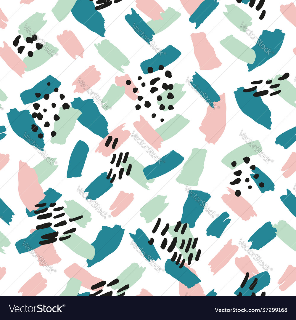 Colorful seamless pattern in boho style