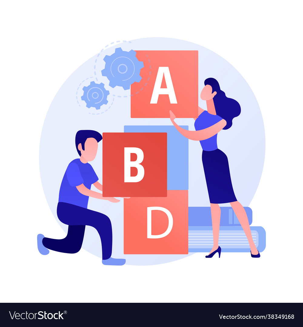 Developing game concept metaphor Vector Image Developing game concept metaphor