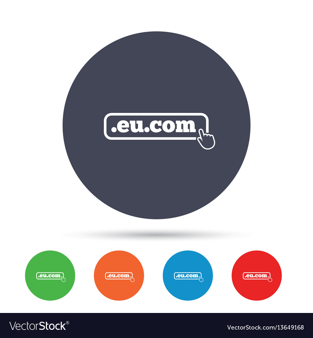 Domain eucom sign icon internet subdomain