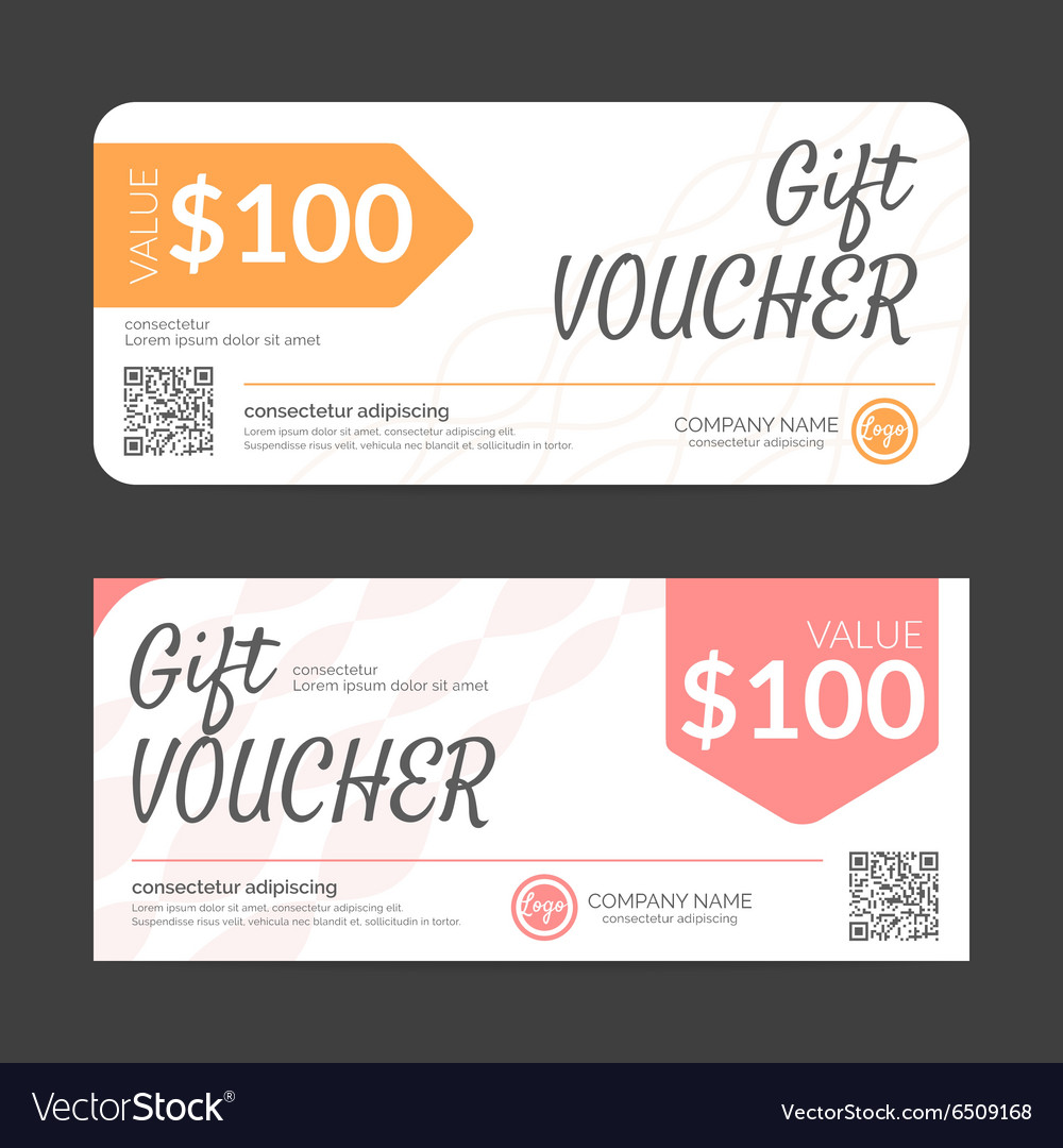 Gift voucher template eps10 format Royalty Free Vector Image