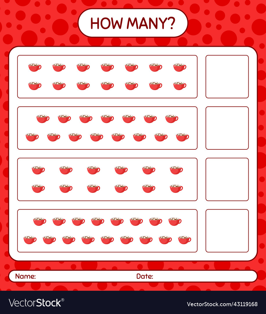 How many counting game with marshmallow on hot