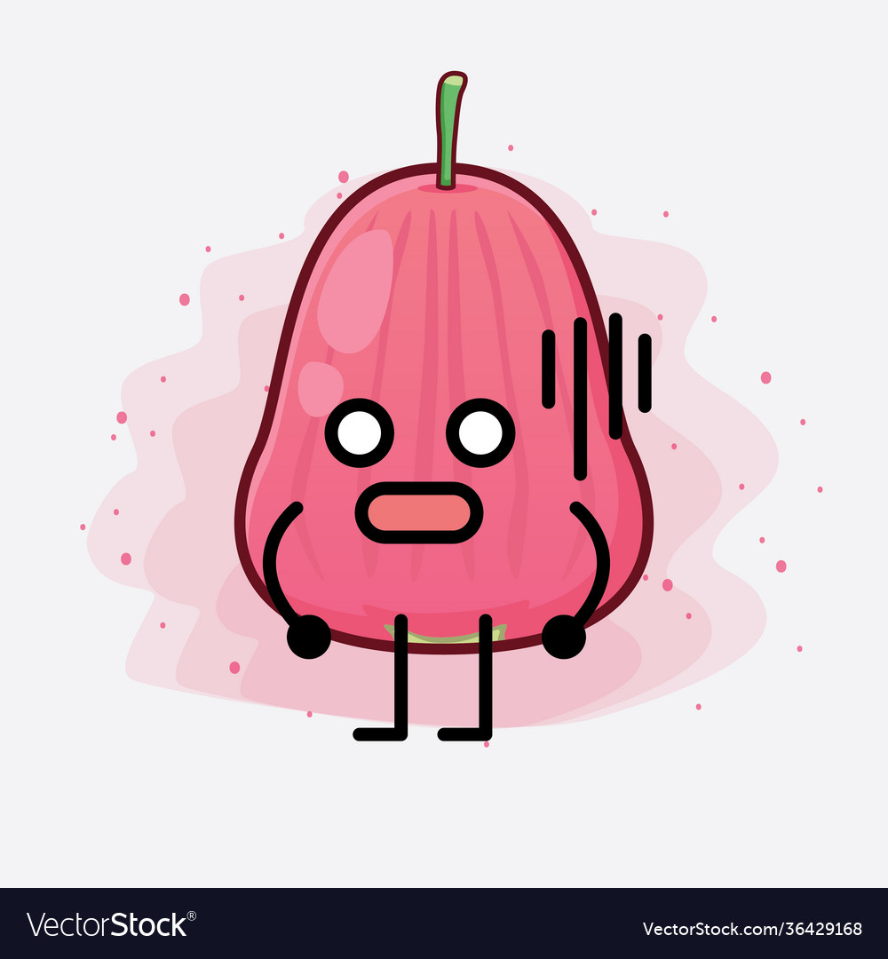 Java apple fruit cute character with simple face