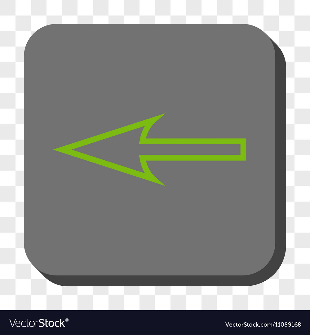 Sharp arrow left rounded square button