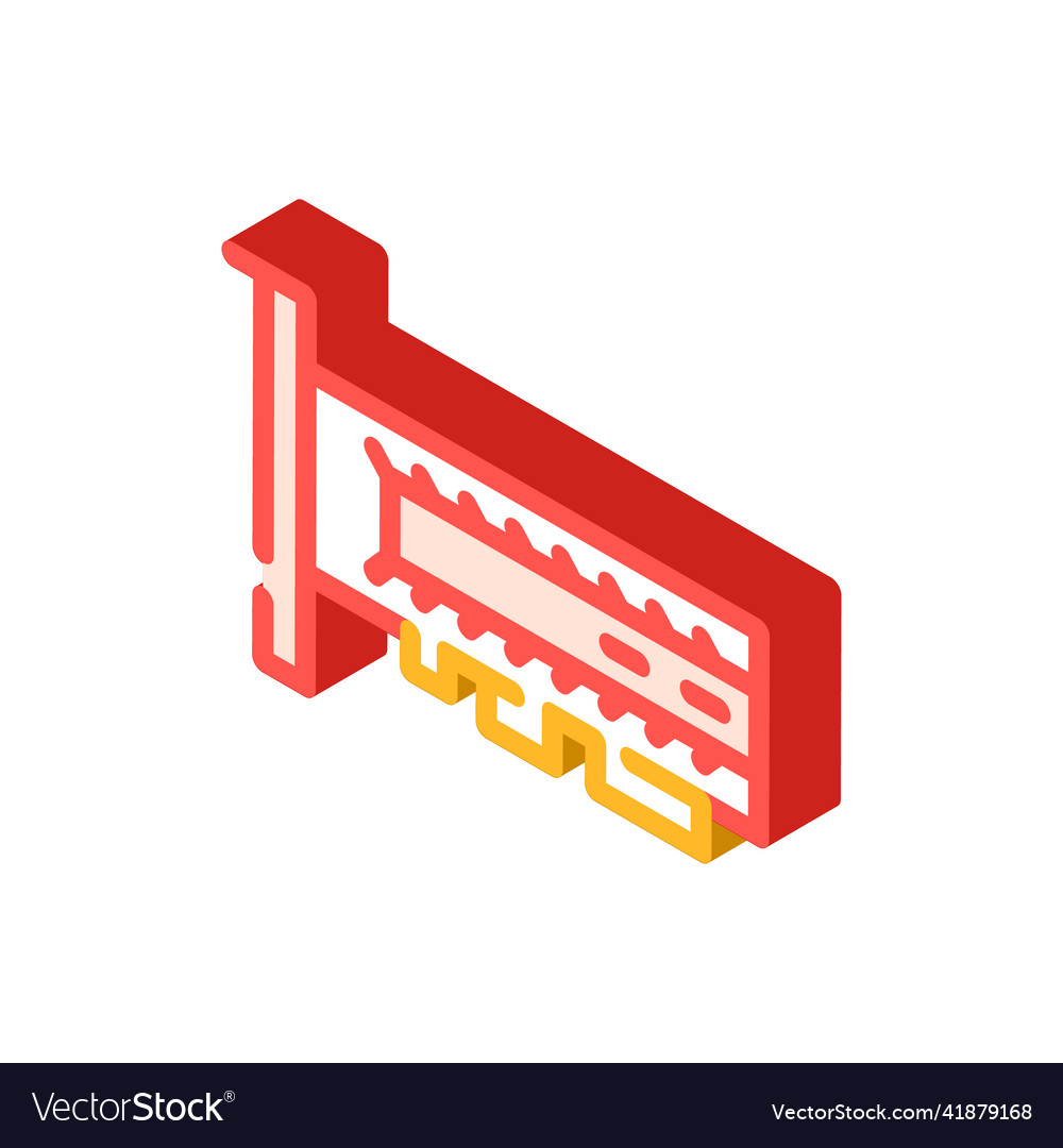 Ssd computer disk isometric icon vector image Ssd computer disk isometric icon