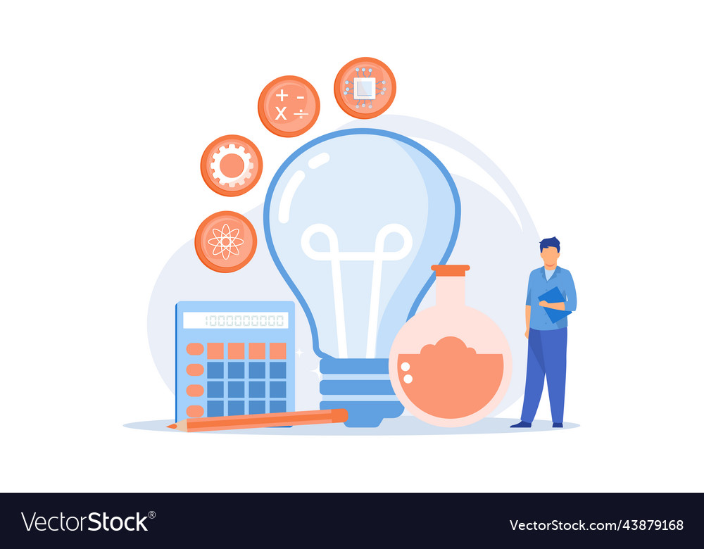 Stem education model learning program basic Vector Image Stem education model learning program basic