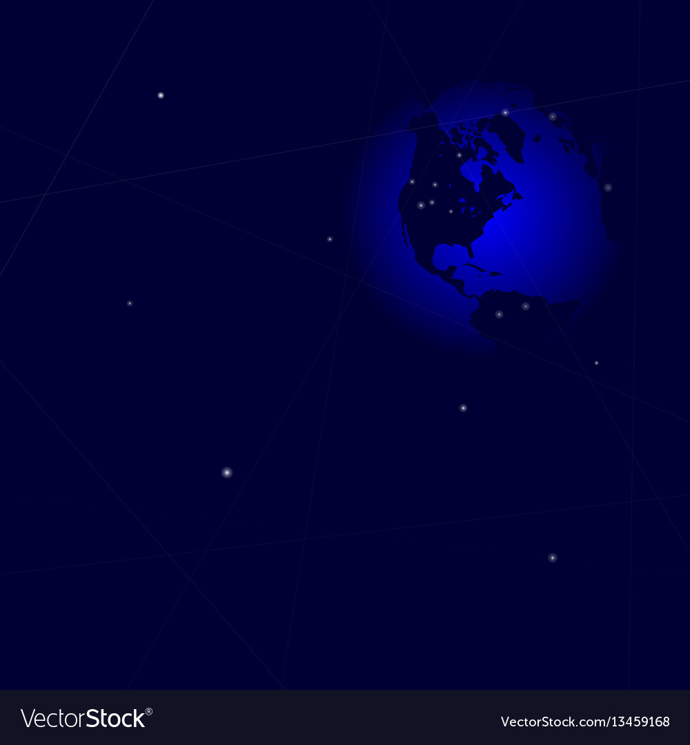 World map point line composition representing vector image World map point line composition representing