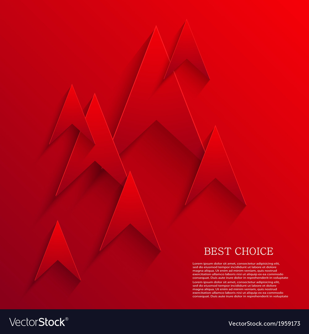 Dynamic Red Arrowhead Background