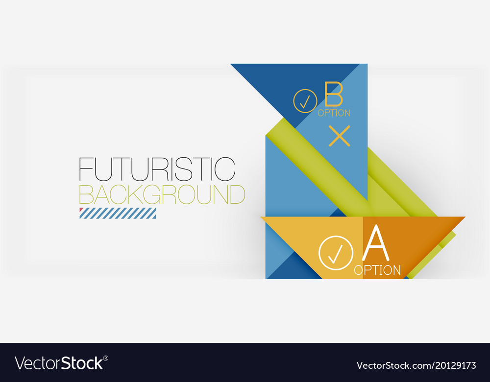 Minimalistic Triangle Modern Banner Design Vector Image
