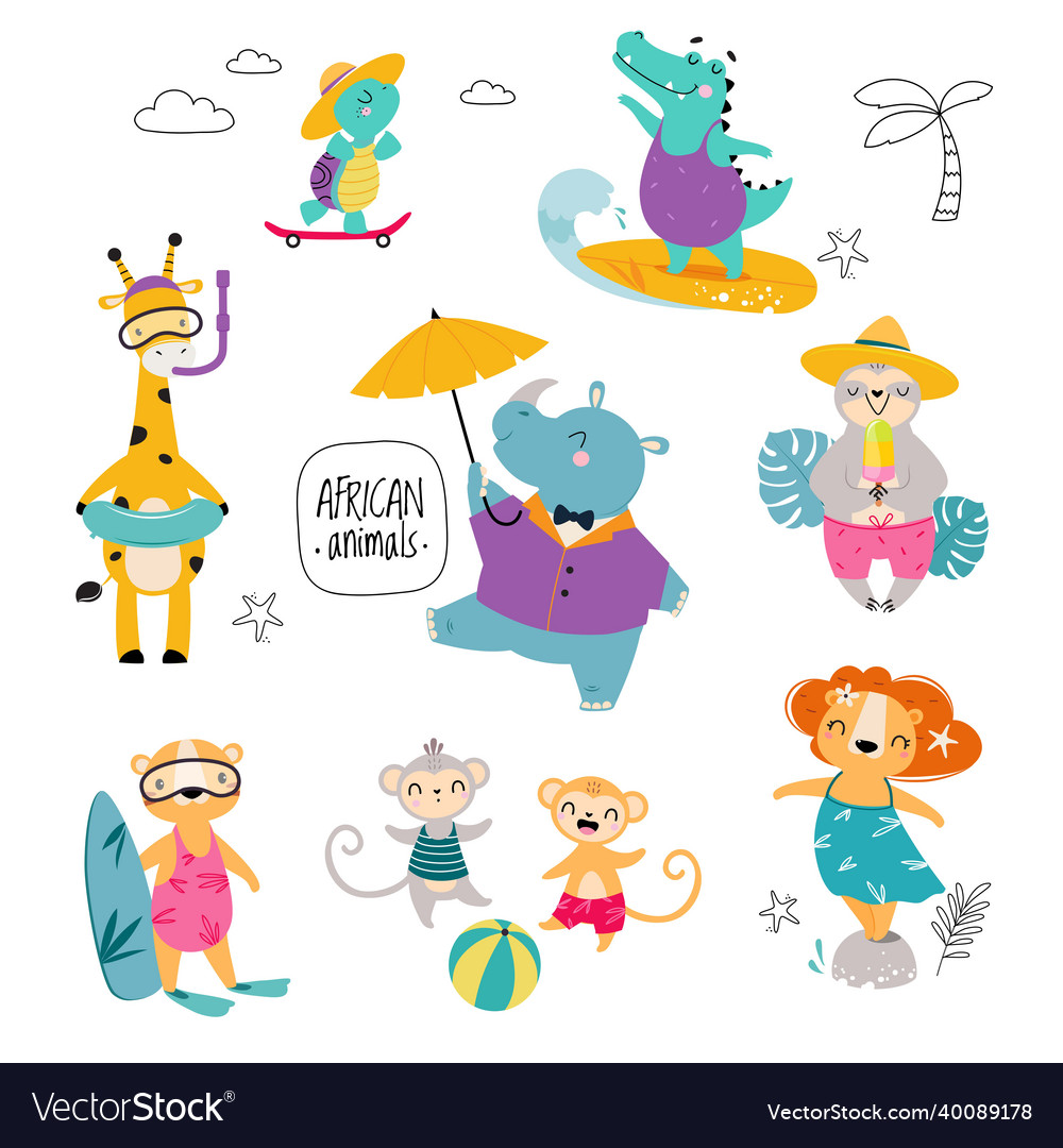 Adorable Animals Summer Fun
