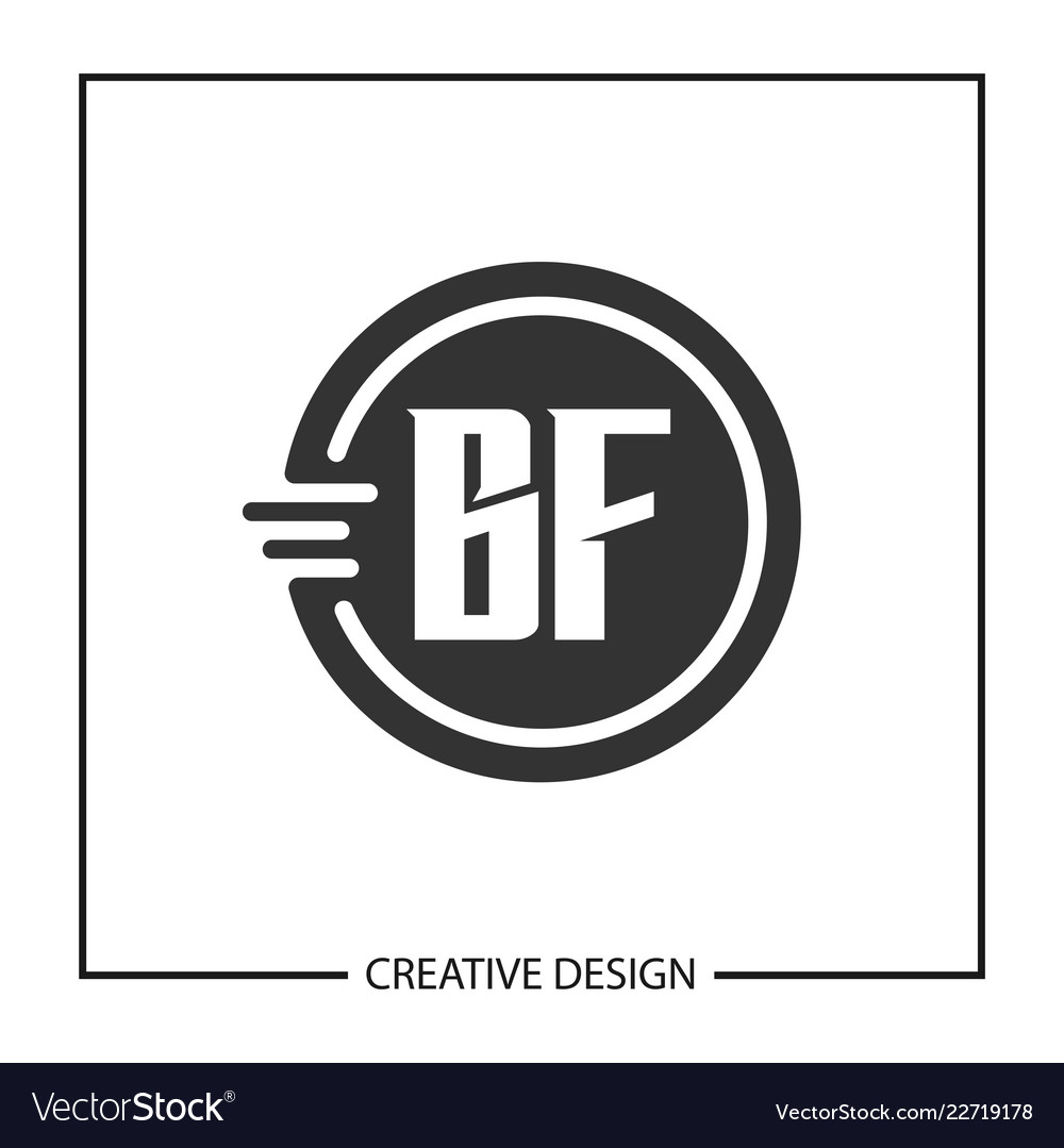 Initial letter bf logo template design