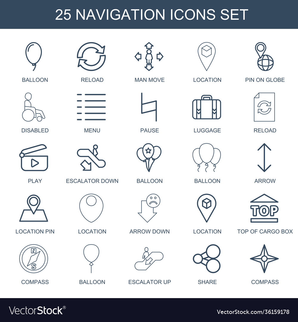 Navigation icons