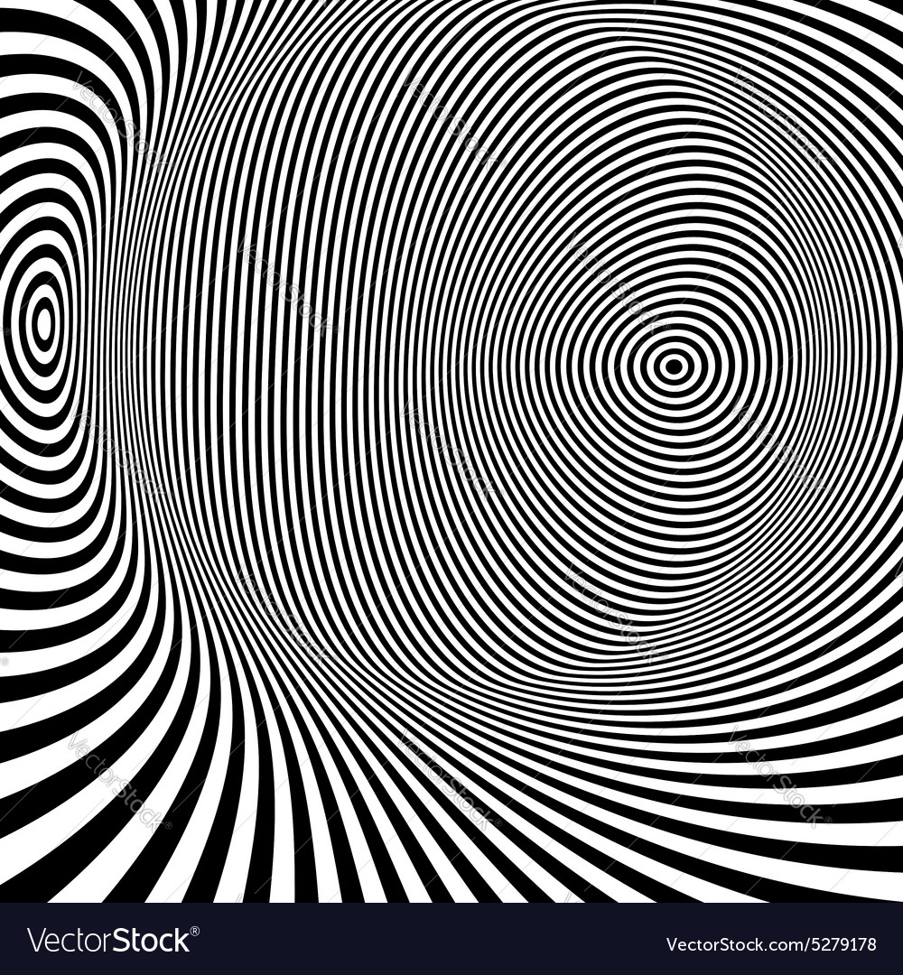 Pattern with optical black and white Royalty Free Vector