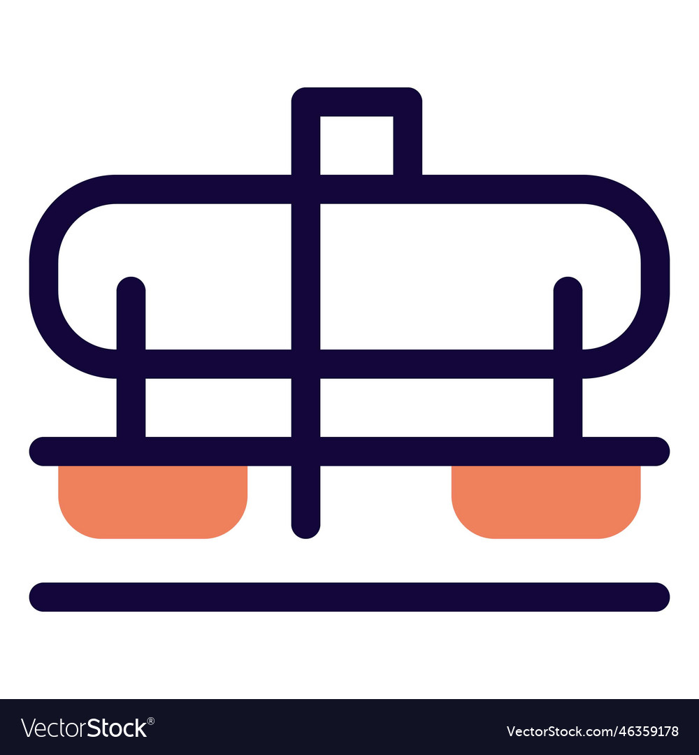 Railroad car designed for transporting liquids Vector Image