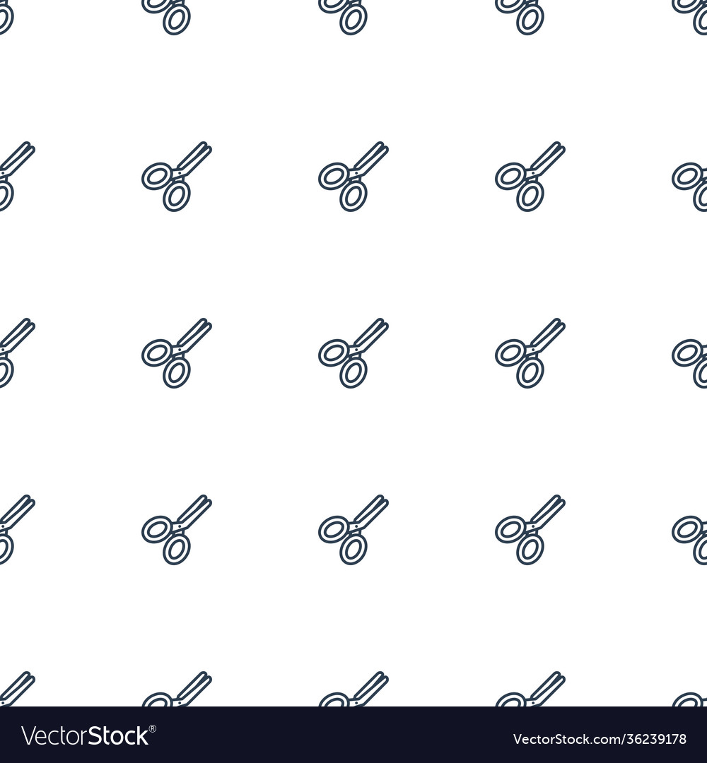 Scissors icon pattern seamless white background