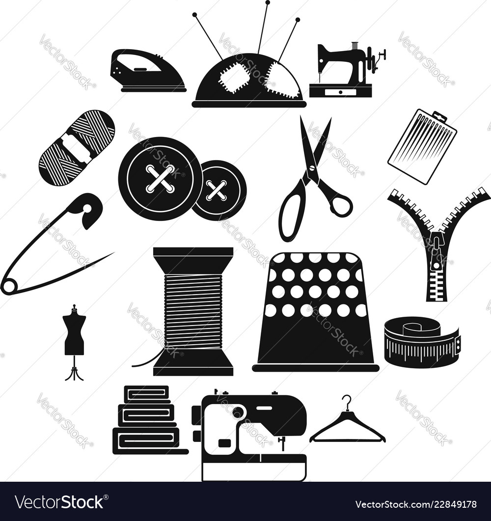 Sewing simple icon Royalty Free Vector Image - VectorStock