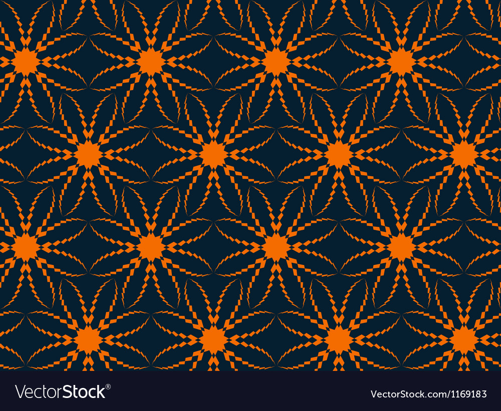 Abstract seamless pattern with flower-like figures