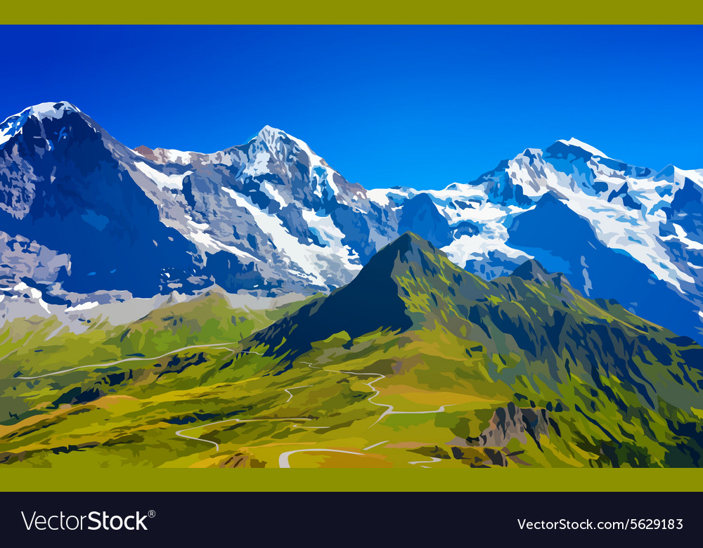 Hochgebirge der Alpen