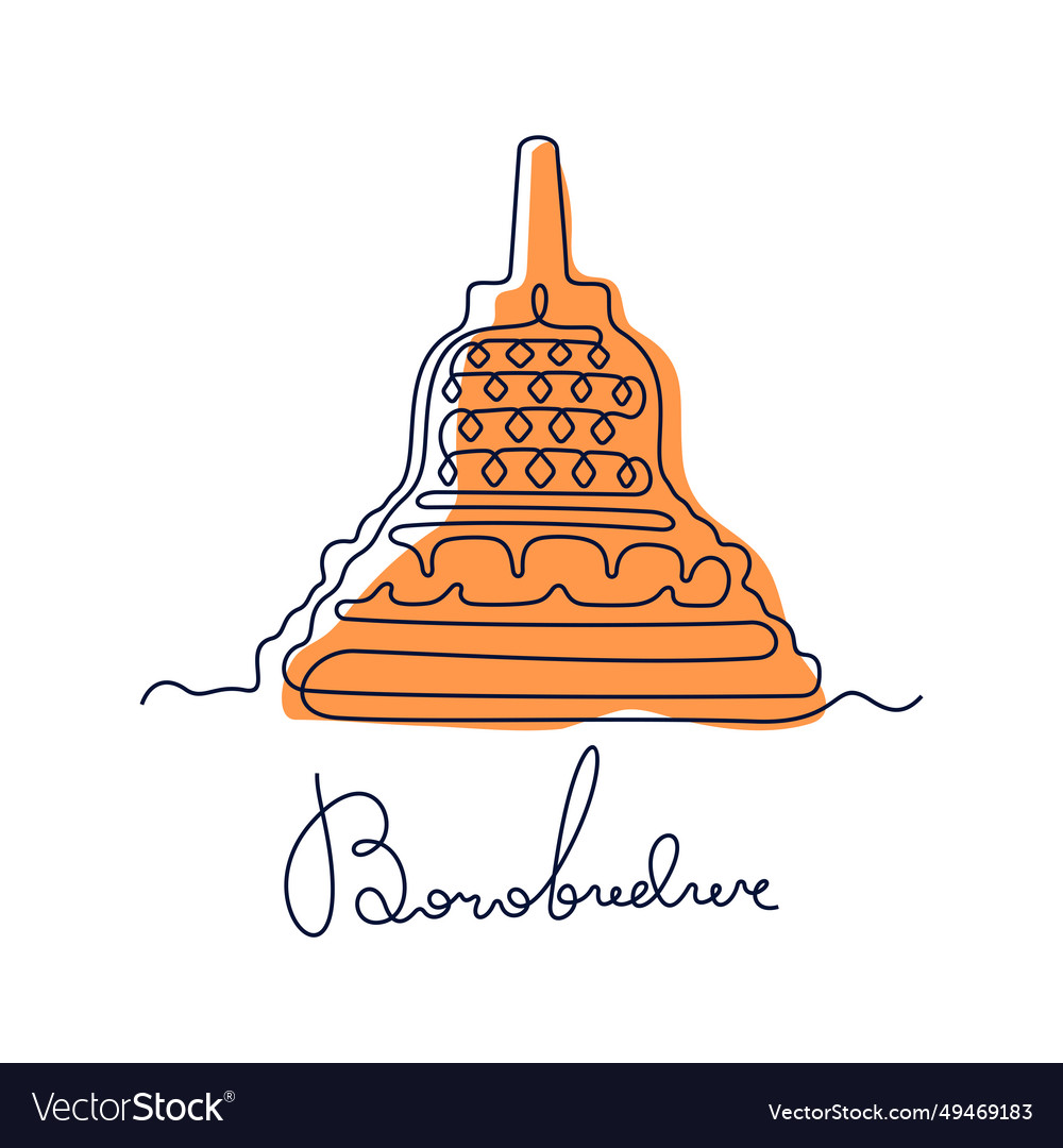 Buddhist stupa borobudur temple indonesia