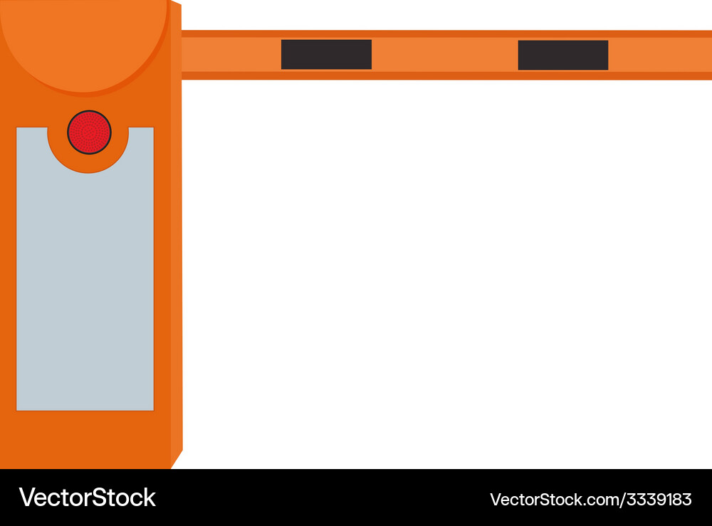 Closed barrier Royalty Free Vector Image - VectorStock