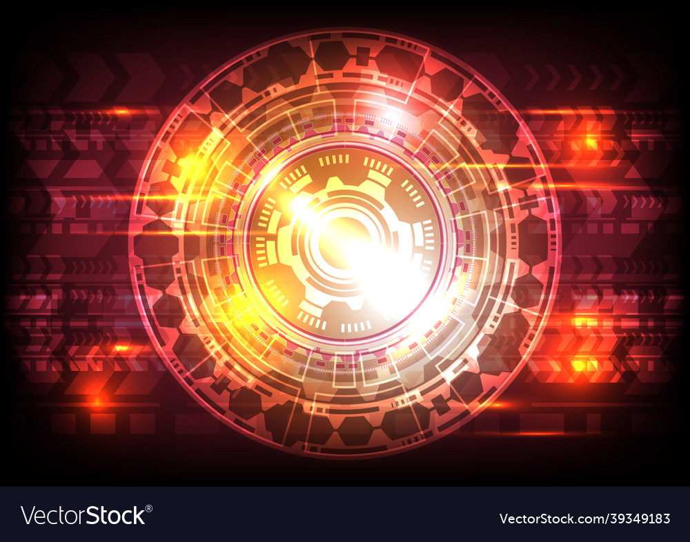 Computer speed arrow abstract hologram hi-tech vector image Computer speed arrow abstract hologram hi-tech