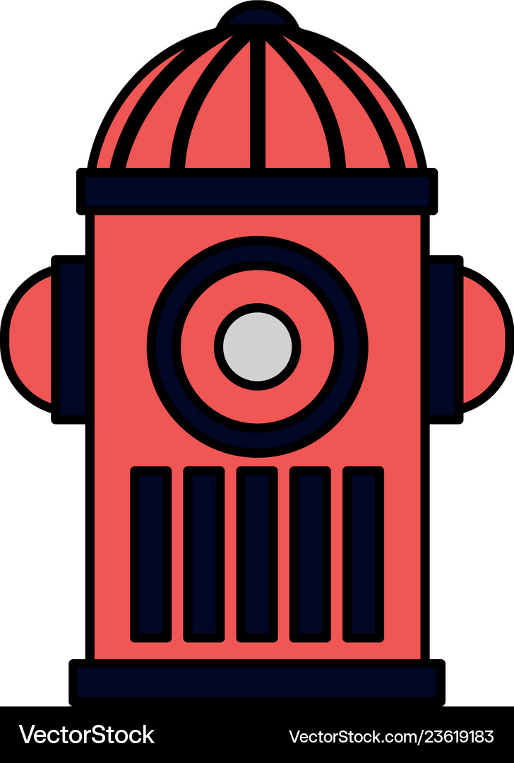 Fire water hydrant Royalty Free Vector Image - VectorStock