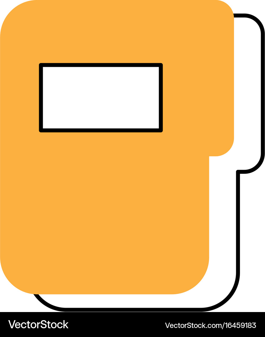Folder document isolated icon Royalty Free Vector Image