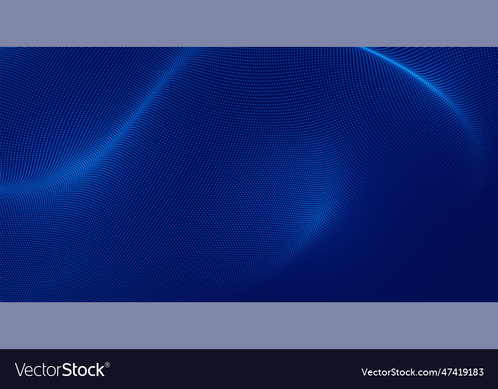 Futuristic abstract dotted background in dynamic