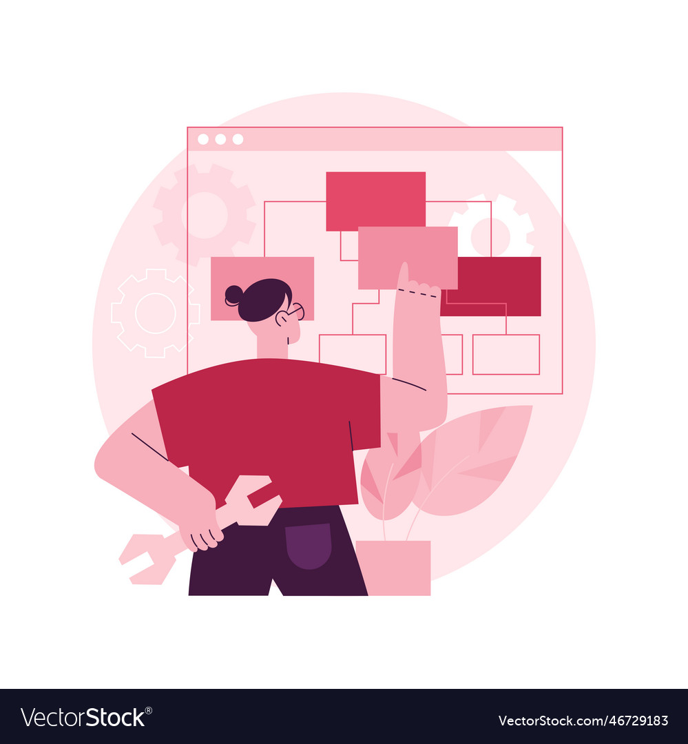 Information architecture abstract concept