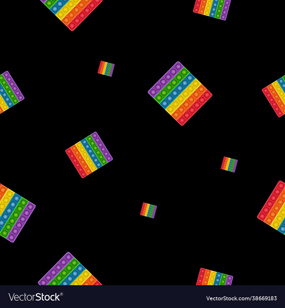 Pop it fidget toy seamless pattern