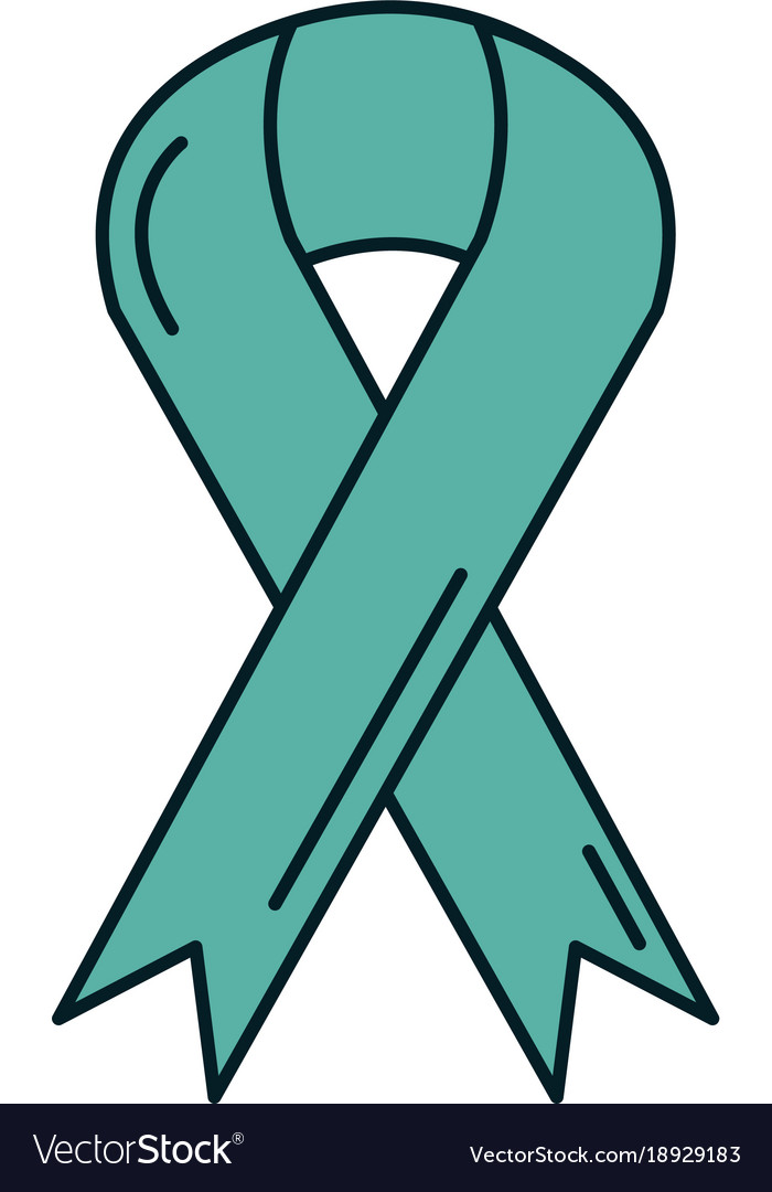 Ribbon campaign isolated icon Royalty Free Vector Image