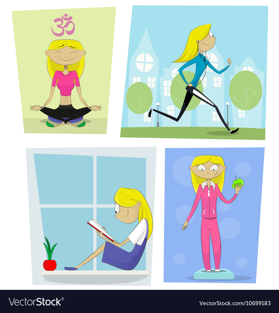 Sports diet and activities concept