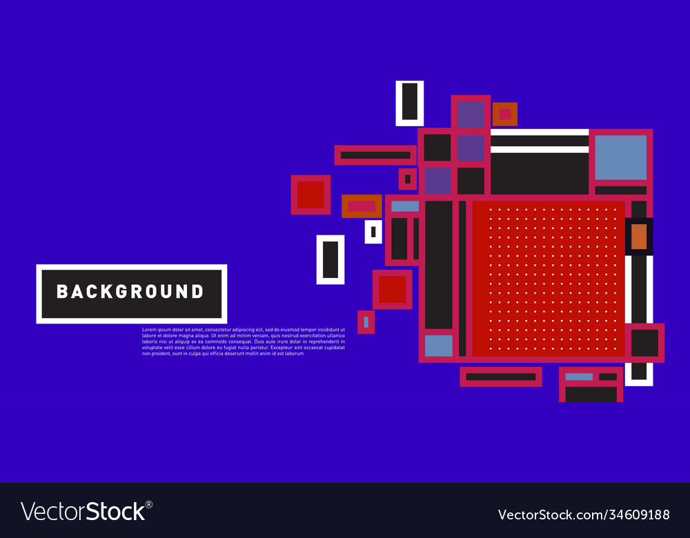 Abstract colorful rectangle background for banner
